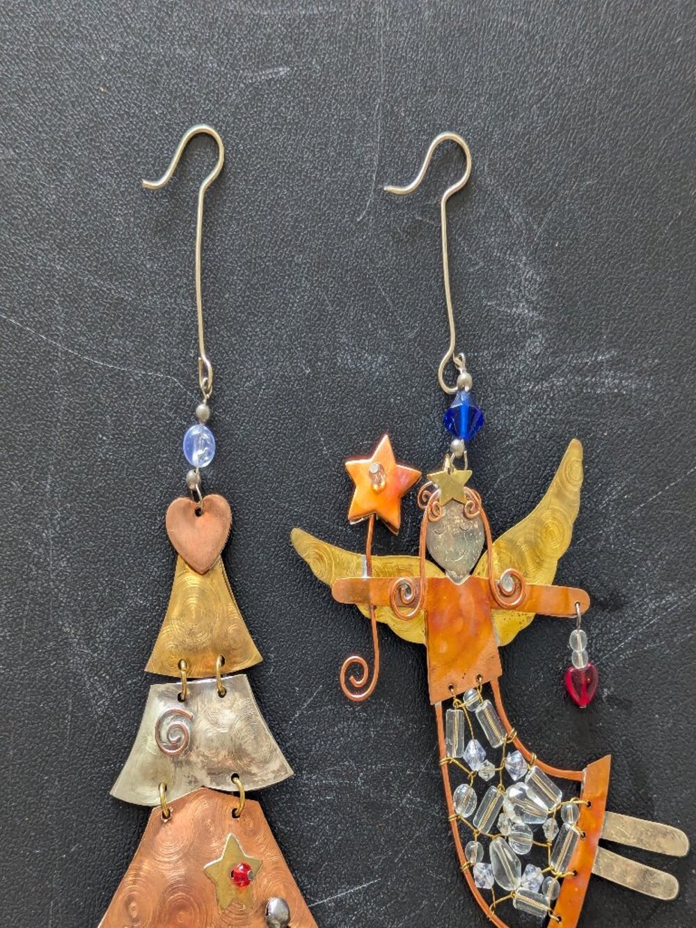 Chicos Mixed Metal Christmas Ornament Angel/ Christmes Tree